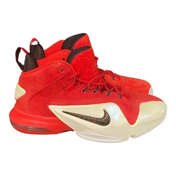 Nike Air Zoom Penny 6 University Mens US 8.5 Red White Black I Am One Sneakers - Picture 3 of 11